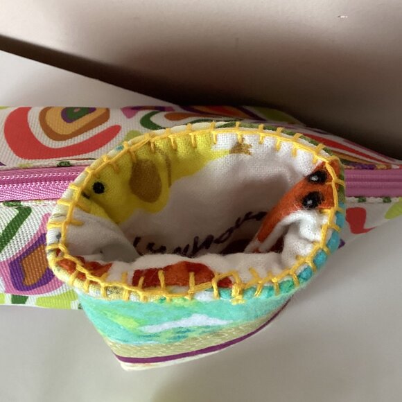 Clinique Makeup Cosmetic Bag Hair Scrunchie Sunglasses Eyeglass Soft Case Holder - Picture 3 of 5